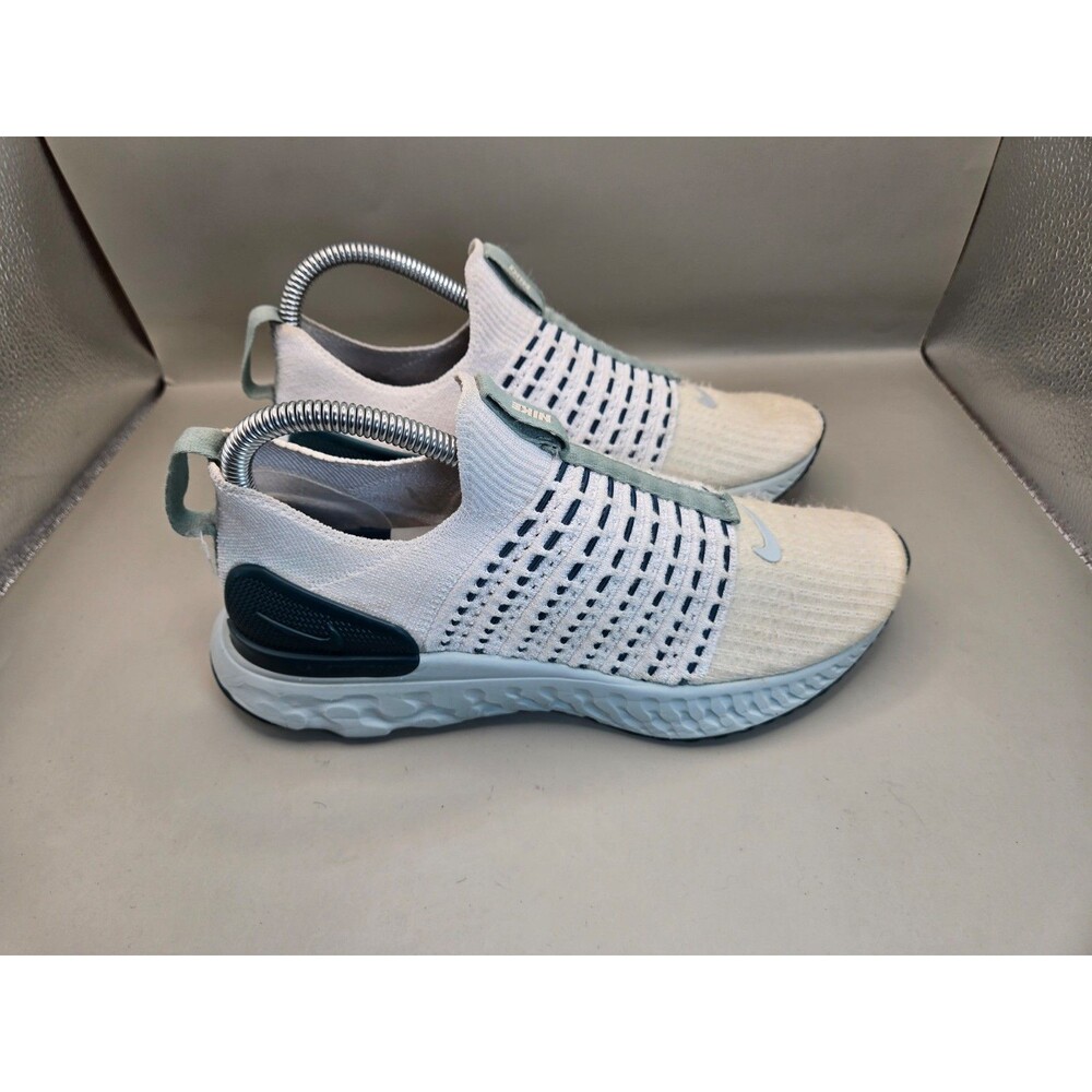 Nike React Phantom Run Flyknit 2 Shoes Womens 7.5 Platinum Tint Running Sneakers